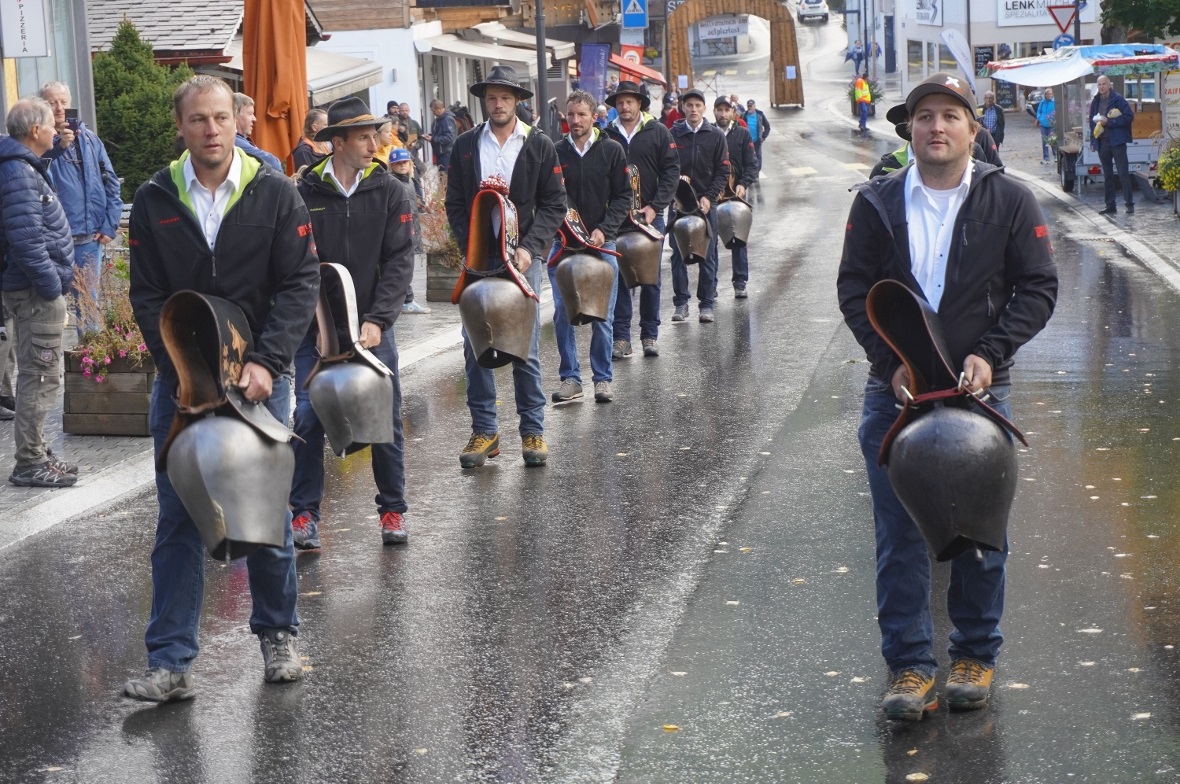 Der Trychlerclub Strubelgruss läutete das Älplerfest lautstark ein.