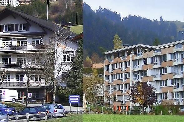 Der Verwaltungsrat der Spital STS AG hat unter Berücksichtigung des Votums der Bergregion Obersimmental-Saanenland entschieden: Das Spital Saanen (links) wird per 1. November 2012 geschlossen, das Spital Zweisimmen (rechts) vorerst weitergeführt.