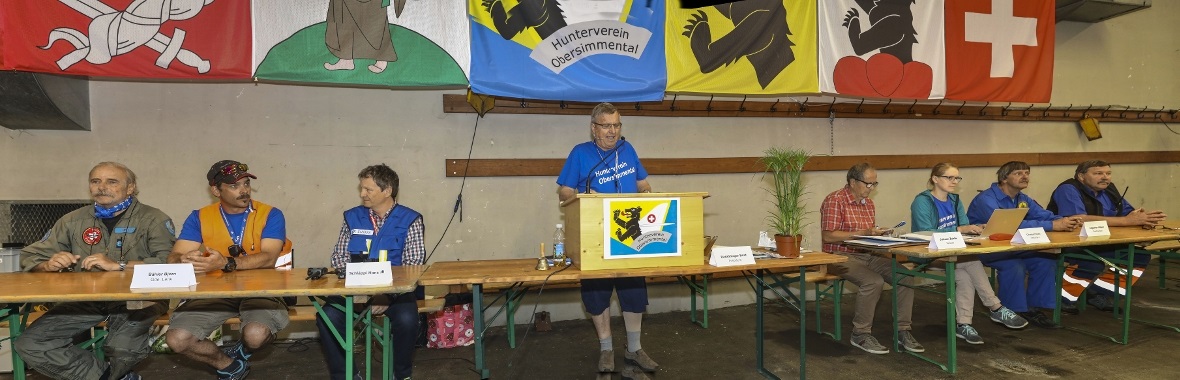 Der Vorstand an der Vereinsversammlung