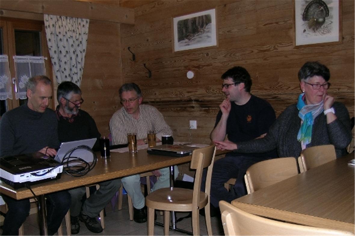 Der Vorstand der Dorforganisation Abländschen (v.l.): Martin Stocker, Armin Poschung, Hanspeter Dänzer (Präsident), Patrik Jäger und Sabine Eggen.