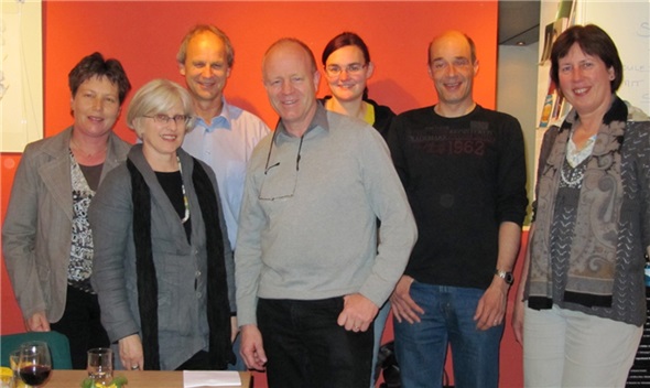 Der Vorstand, hier nicht ganz vollzählig: Rosmarie Frauenfelder (Kassierin), Silvia Zimmermann (Vize-Präsidentin), Bernhard Hauck (Präsident), Ernst Büchi, Marlen Schär, Beat Fuhrer, Sylvia Meier.