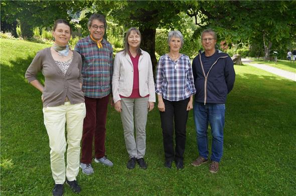 Der Vorstand von Pro Simmental: Cathrin Linke, Kilian Gobeli (Geschäftsführer), Katharina Thiele (Vizepräsidentin), Myrta Wüthrich (neu) und Jürg Wittwer (verabschiedet).