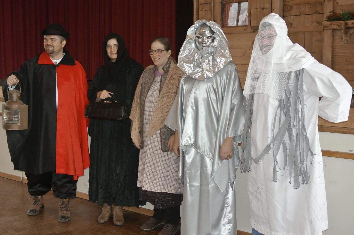 Der Wächter, die Elendgreth, das «böse Wyb», der Wind und der Schneemann.