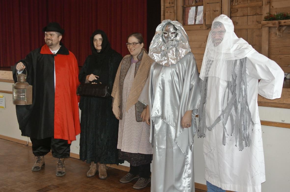 Der Wächter, die Elendgreth, das «böse Wyb», der Wind und der Schneemann.