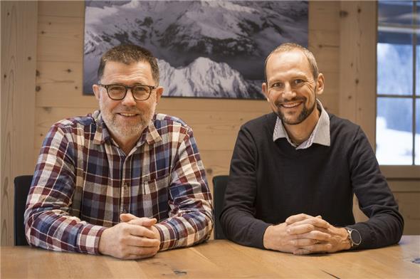 Der abtretende und der neue Gemeindepräsident von St. Stephan: Albin Buchs und Patrick Aegerter.