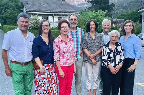 Der aktuelle Vorstand: Hans Jaggi (Sekretär und Kassier), Nicole Schulze, Carmen Scherrer, Präsident Matthias Moser, Annette Veronese, Klaus Burkhalter, Ruth Yersin-Zeugin sowie Theres Rütschi (es fehlt Jenny Sterchi).