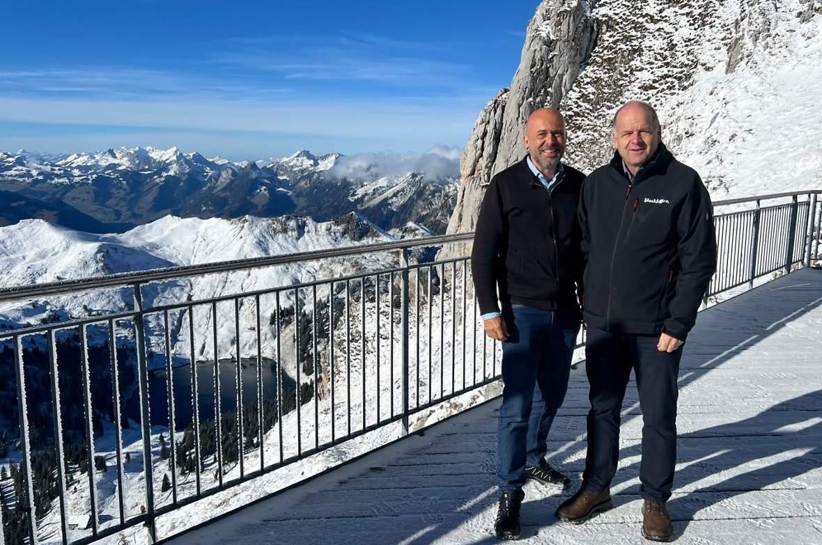 Der designierte Geschäftsführer David Bühler und Verwaltungsratspräsident Bernhard Gyger.