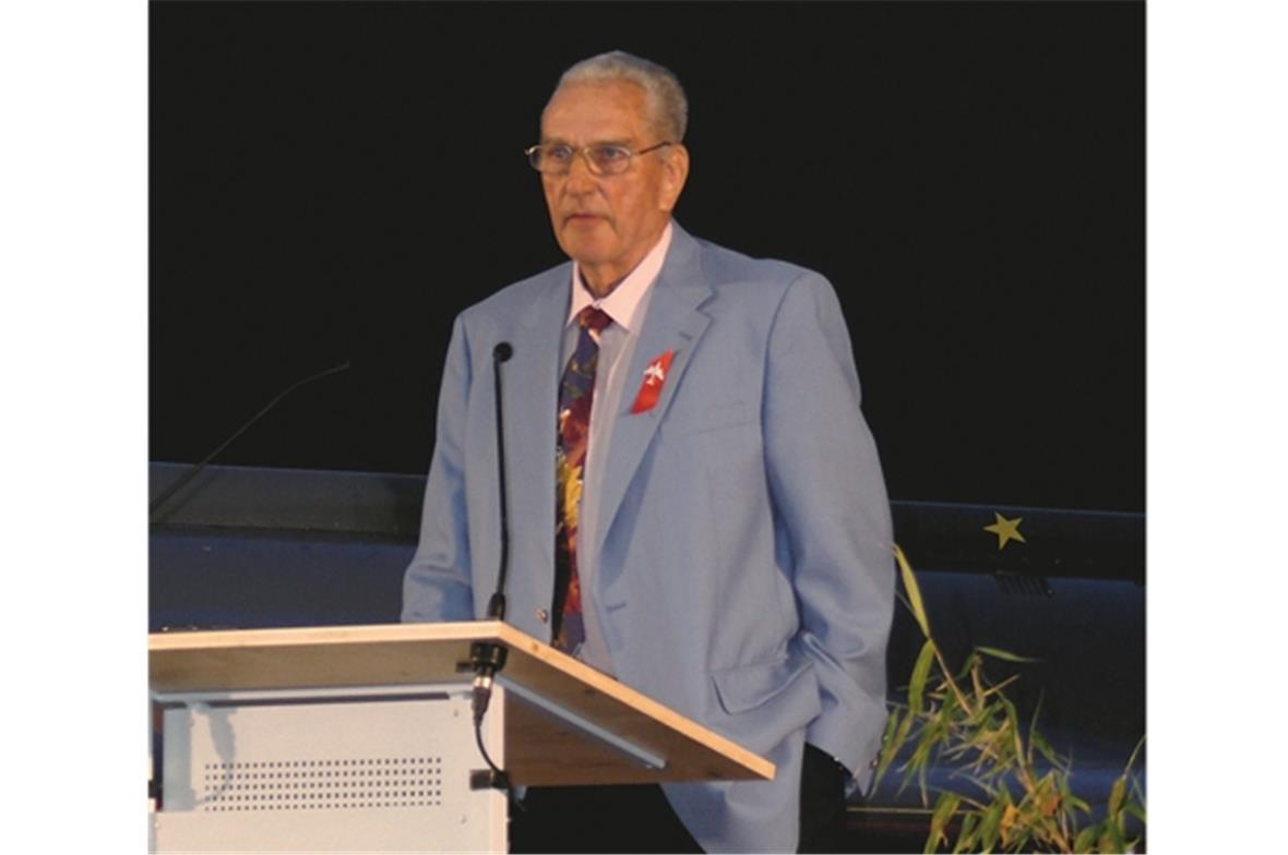Der ehemalige Testpilot, Manfred Brennwald, erzählte spannende Erlebnisse aus de...