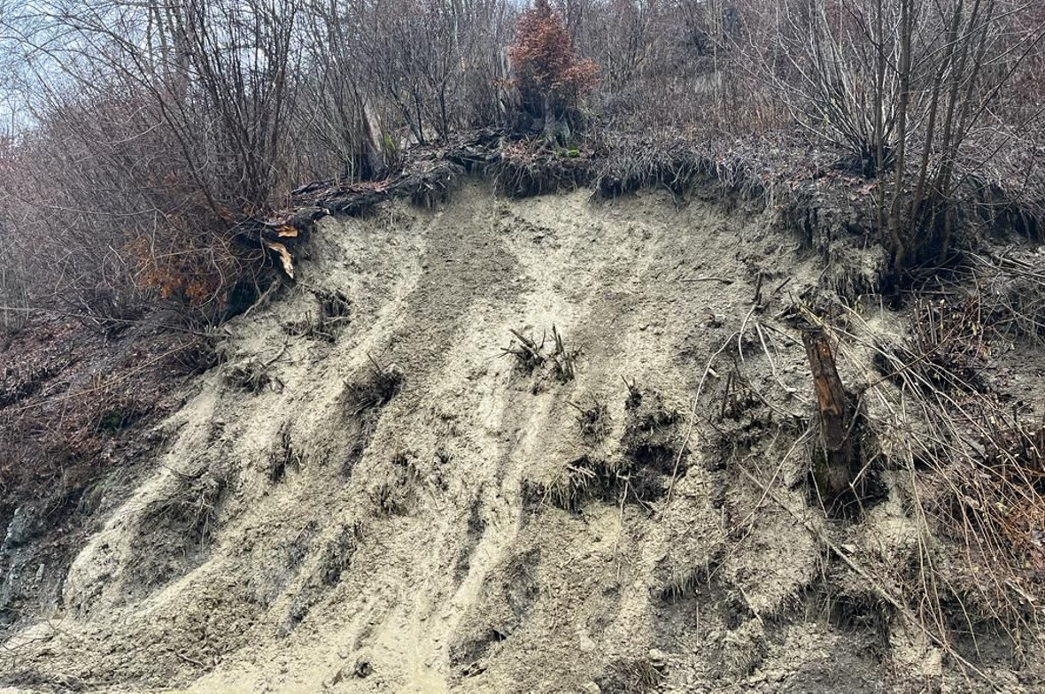 Der eine Abriss befindet sich unterhalb des Schützenhauses, vis-a-vis des kleine...