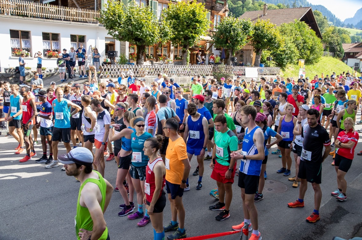 Der erste Startblock kurz vor dem Start.