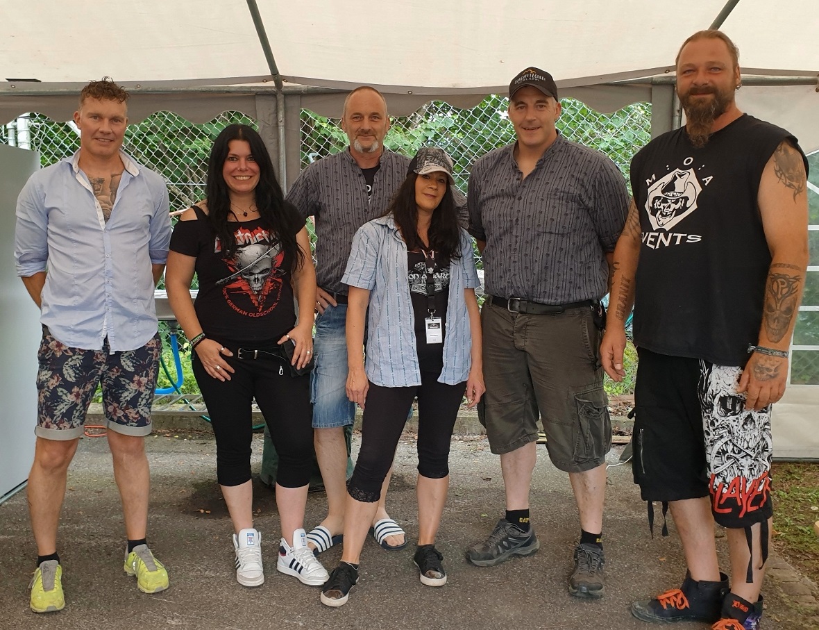 Der harte Kern des Mannried Open Air von links nach rechts: Bernhard Zumbrunnen,...