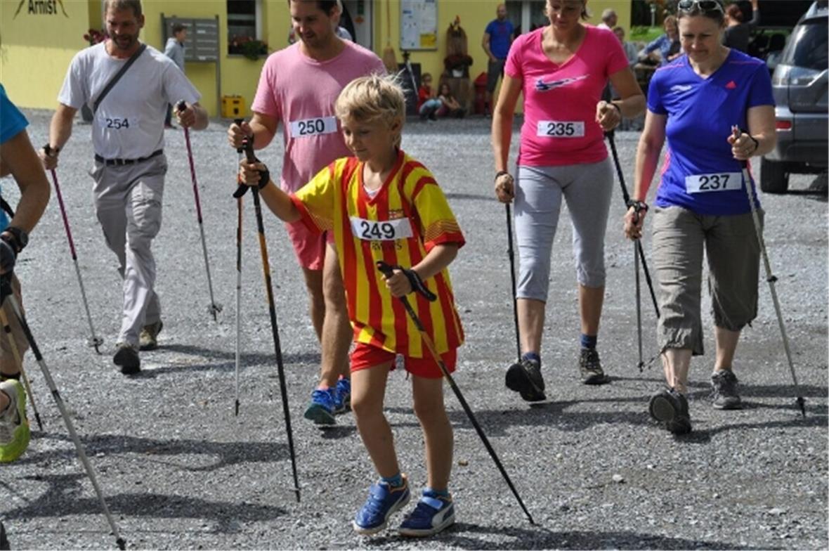 Der jüngste Teilnehmer kurz nach dem Start.