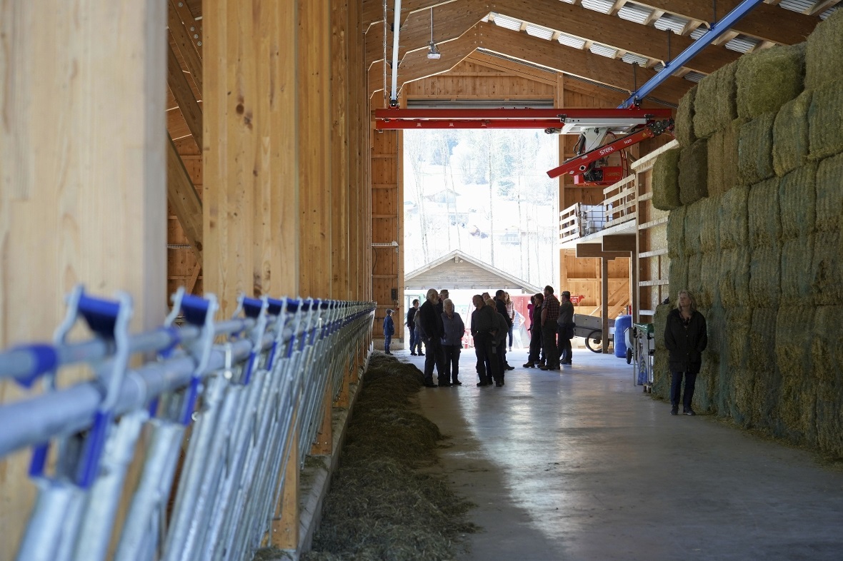 Der neue Stall bei den Walkers weckte das Interesse von Fachleuten und Laien.