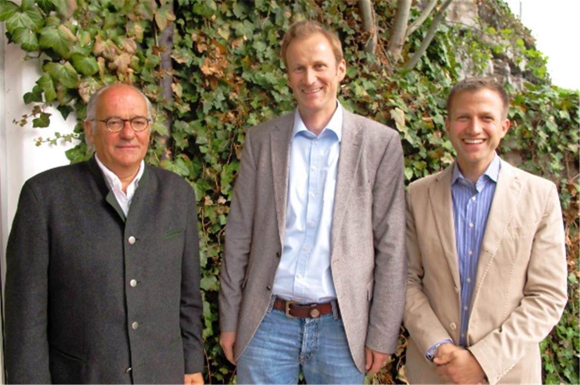 Der neugewählte Vorstand vom Verein Gstaad 2020+: Hans-Ueli Tschanz, Martin Bachofner und Christian Hoefliger.
