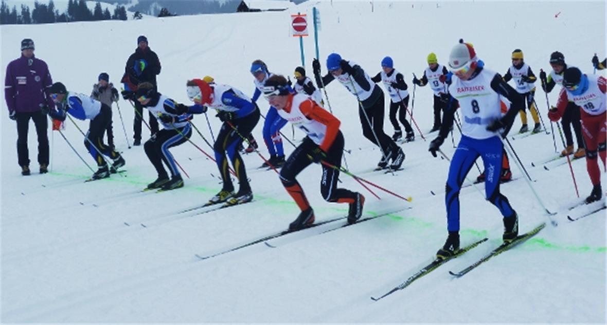 Der spektakuläre JO- Start zum Staffellauf.