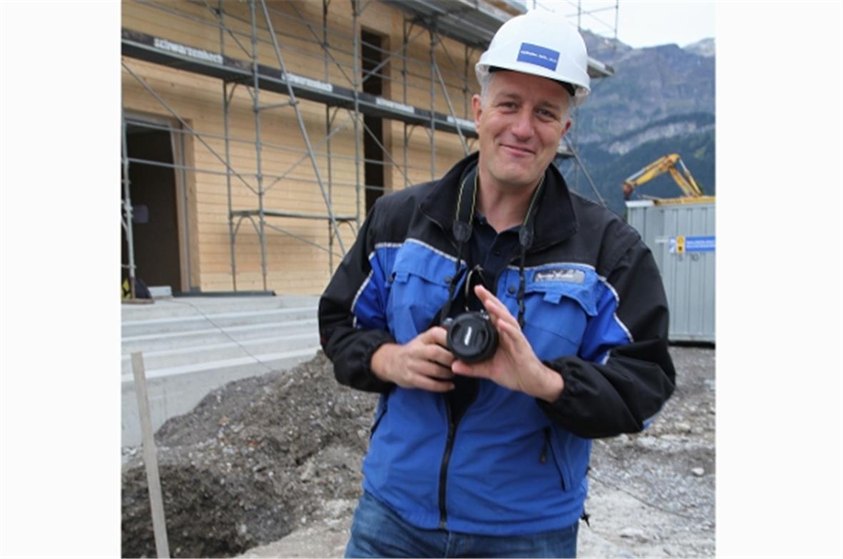 Der zufriedene Nicolas Vauclaire Geschäftsleiter Bergbahnen Lenk.