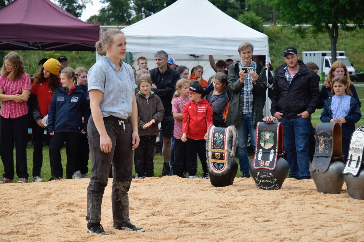 Diana Fankhauser verabschiedete sich vor ihrem Heimpublikum vom aktiven Schwings...