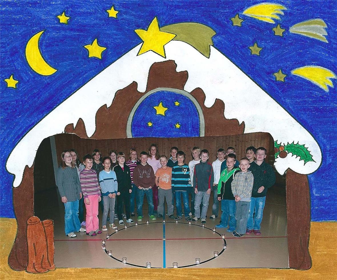 Die 4. und 5. Klasse aus dem Schulhaus Diemtigen wünscht Ihnen frohe Weihnacht!