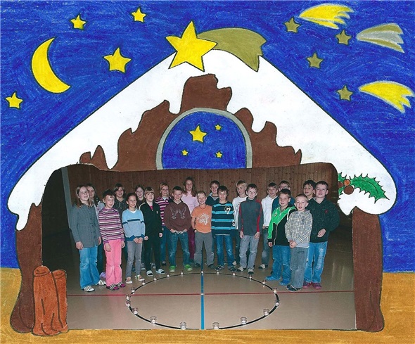 Die 4. und 5. Klasse aus dem Schulhaus Diemtigen wünscht Ihnen frohe Weihnacht!