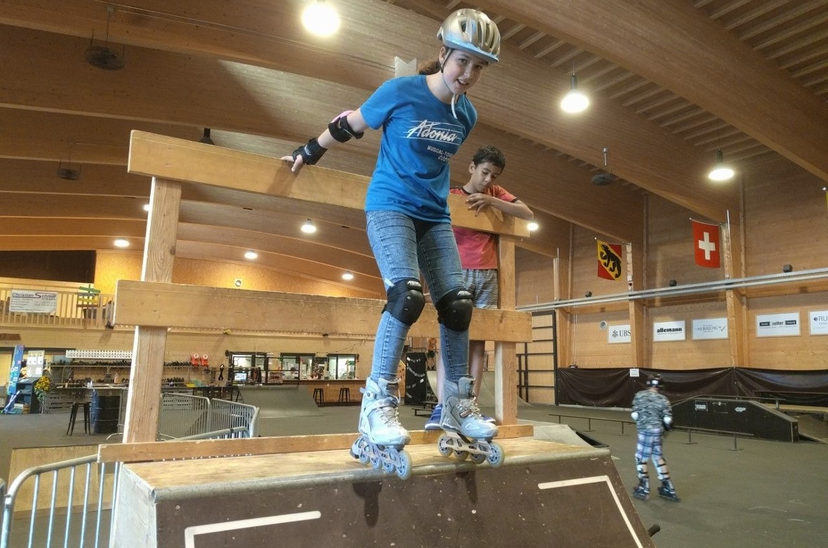 Die Abfahrt braucht Mut.