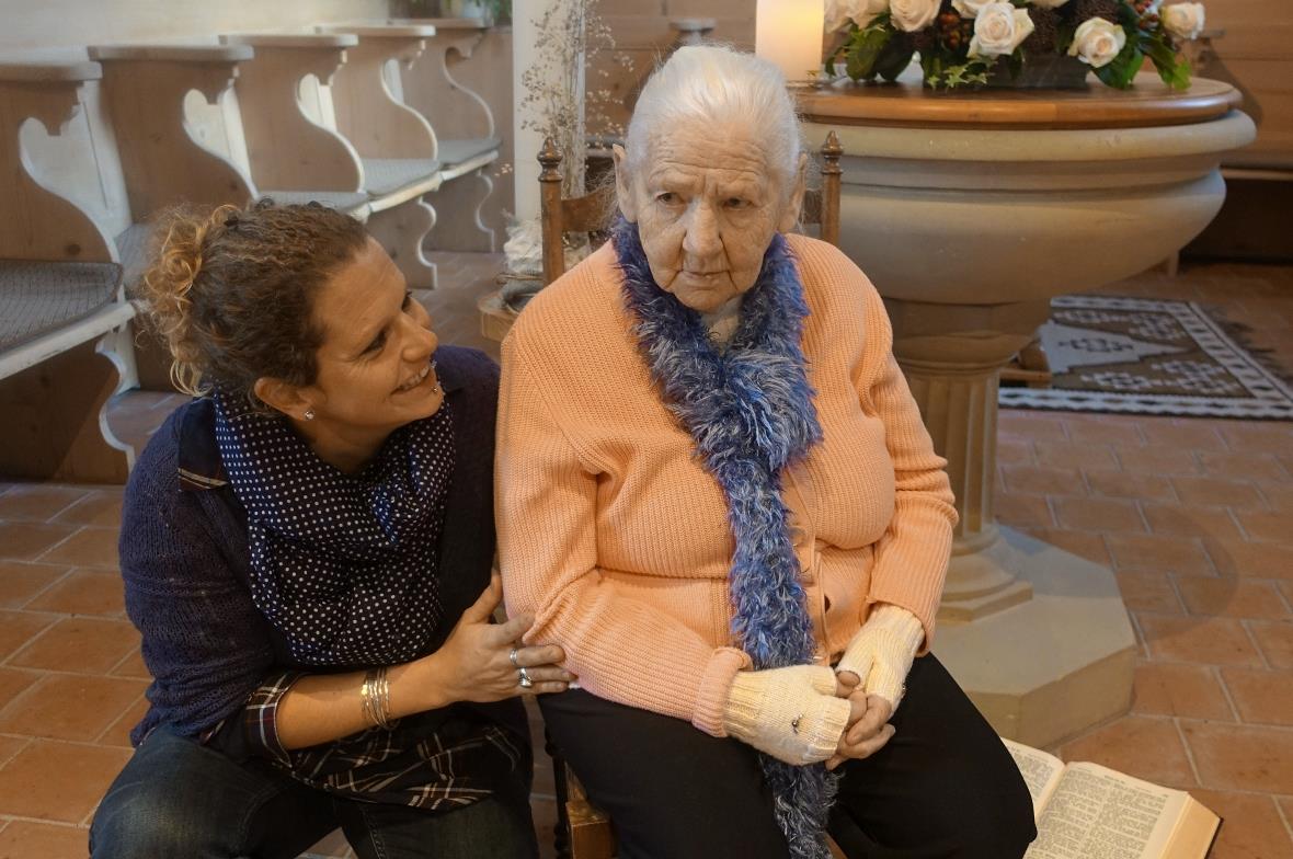 Die Bewohnerin im Haus Fuhrenmatte, Klara Marolf, stammt ursprünglich aus Zweisi...