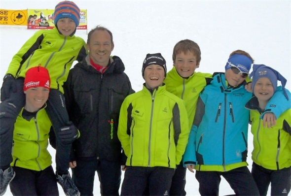Die Biathletengruppe des SC Lenk.