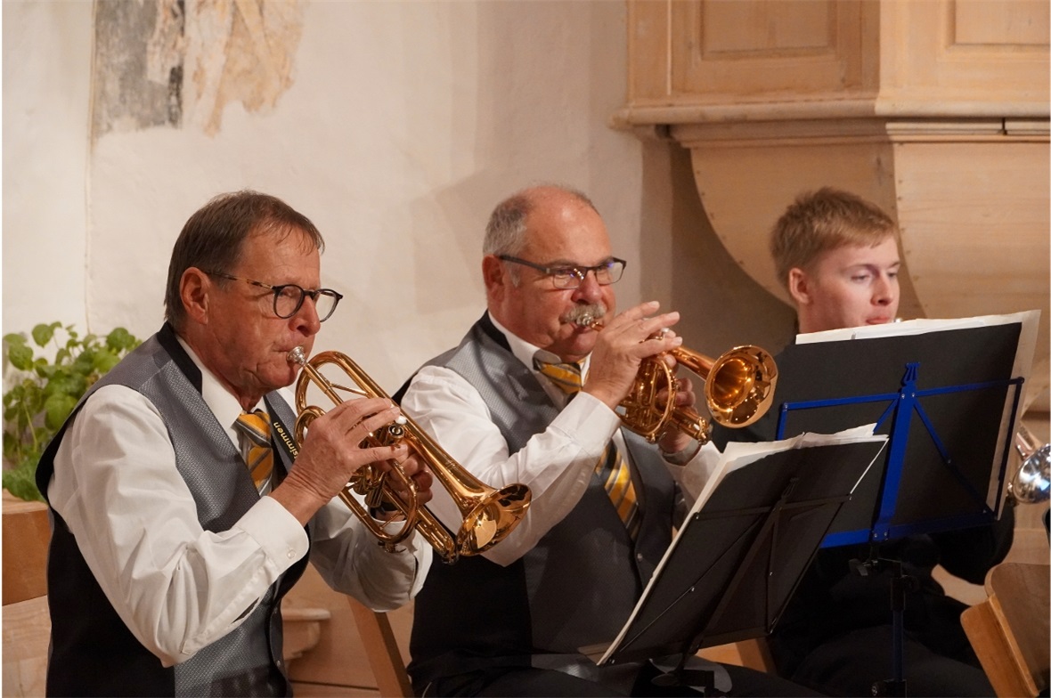 Die Bläserinnen und Bläser der MGZ strahlten grosse Musikfreude aus.