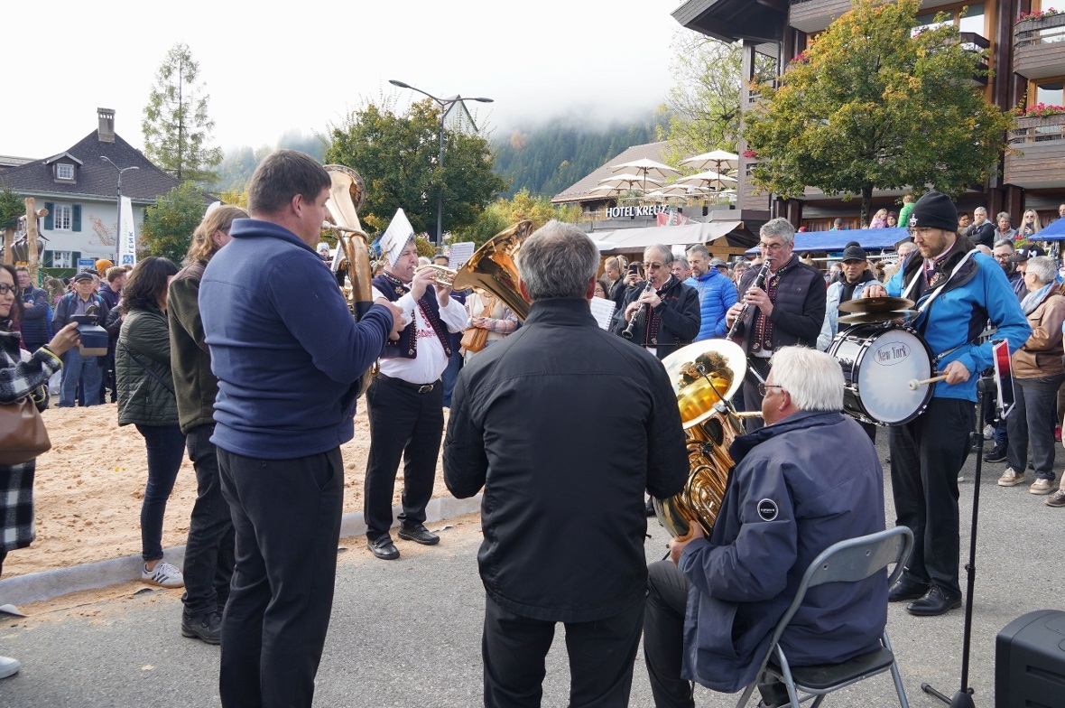 Die Blaskapelle Gurtnerovi Musikanti sorgte für fröhliche Stimmung.