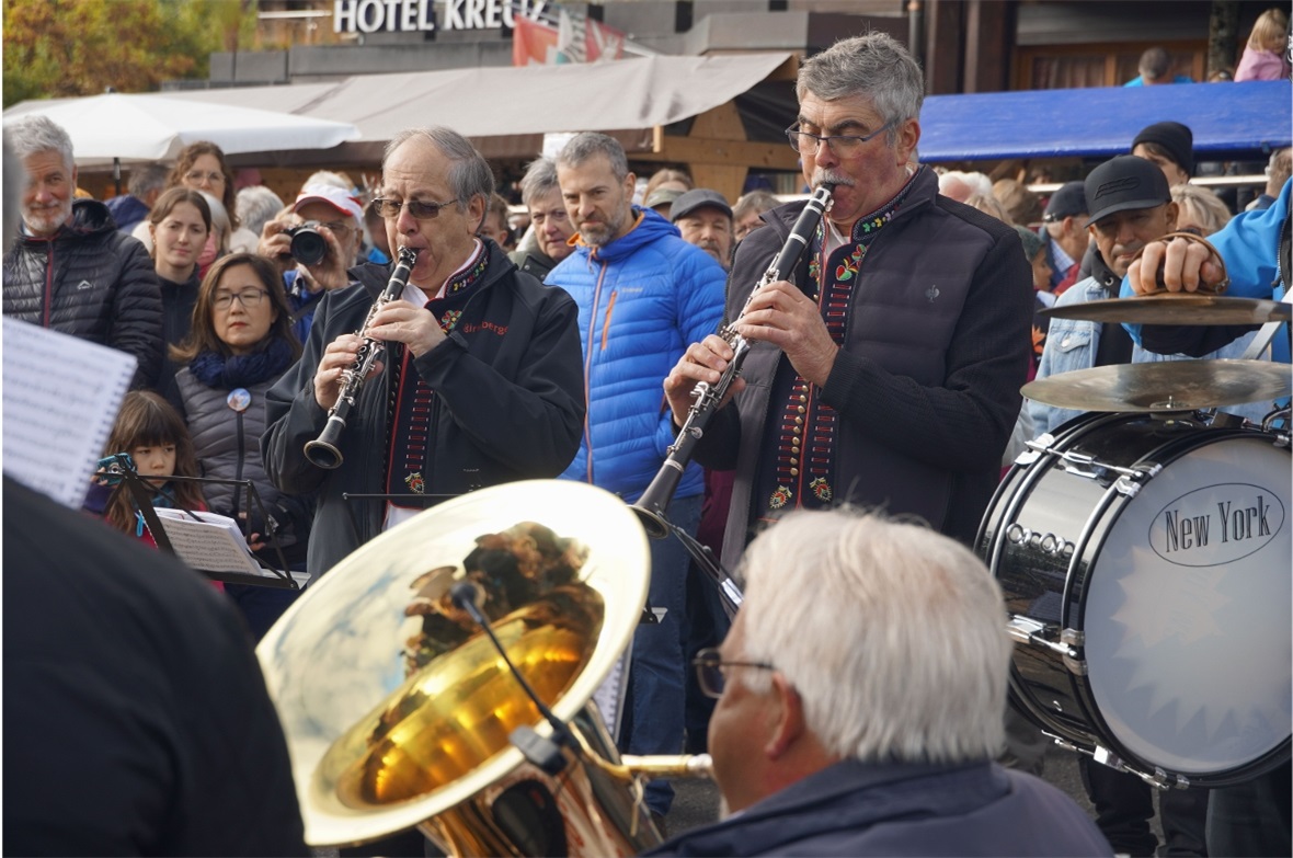 Die Blaskapelle Gurtnerovi Musikanti sorgte für fröhliche Stimmung.