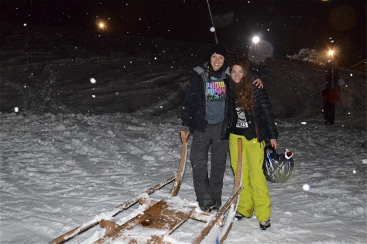 Die Chuestallwiber Annelies Gerber aus Huttwil und Kathrin Haldi aus Gstaad ware...