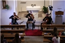 Die Dozenten: Benjamin Schmid (Violine), Thomas Riebl (Viola), Peter Bruns (Viol...