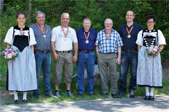 Die Feldschützen St. Stephan erreichten im Feld E die Bronze-Medaille.