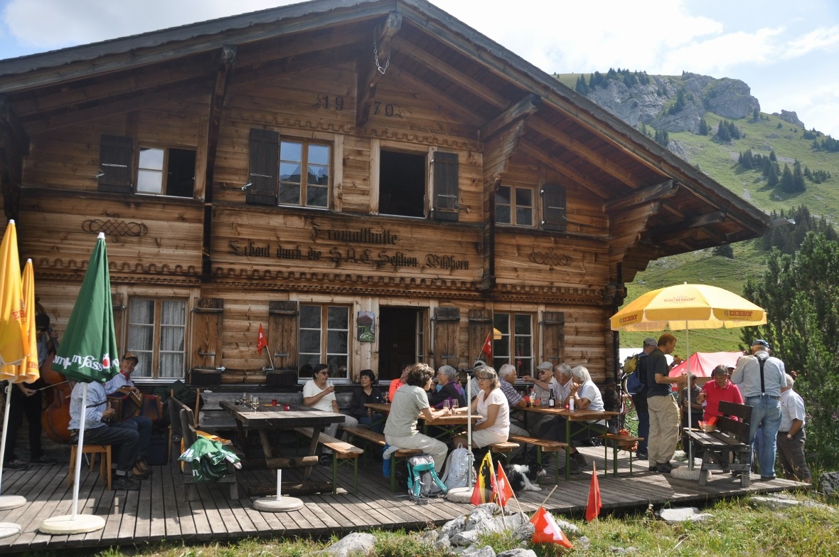 Die Formatthütte lädt zur Rast ein.