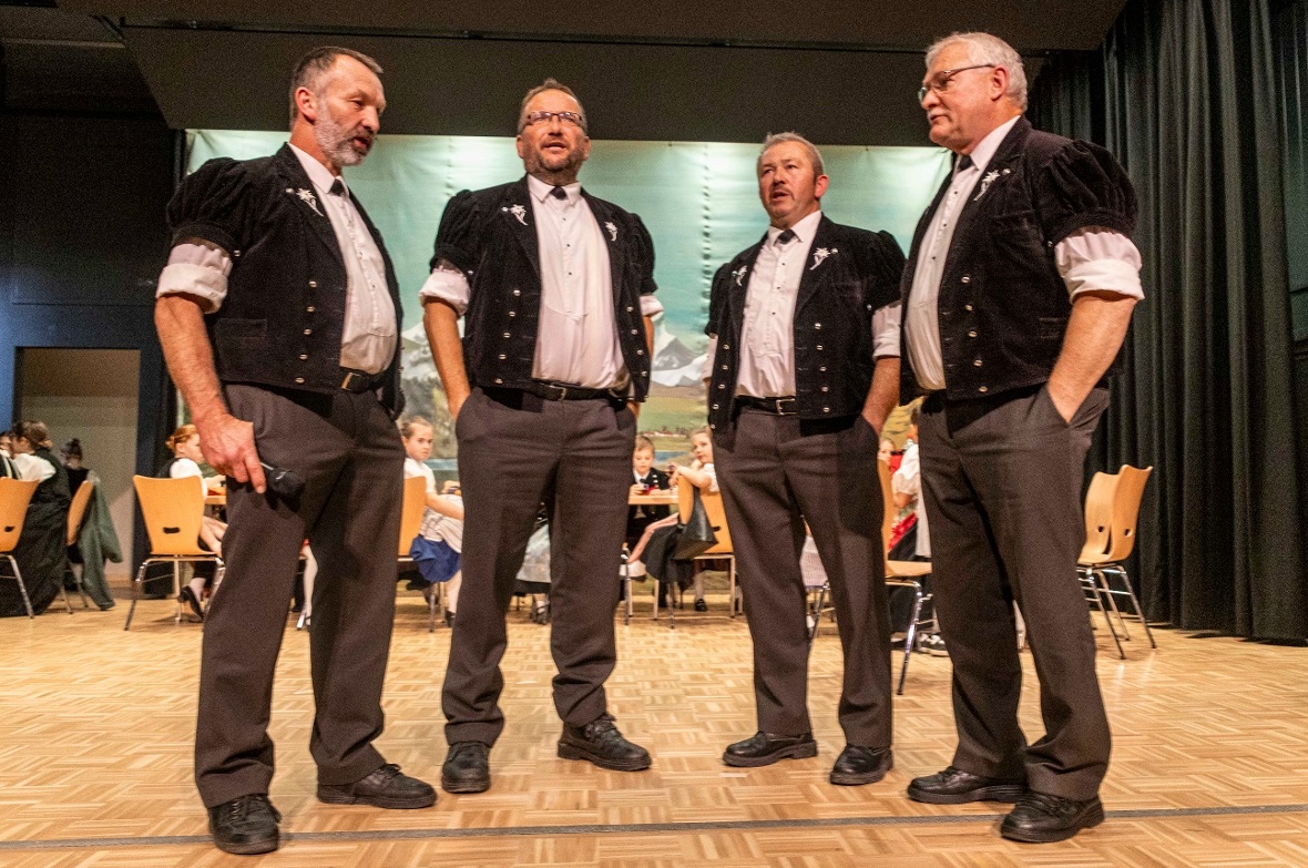 Die Gastformation Sichleblick aus dem Eriz mit Christian Kropf, Daniel Fahrni, R...