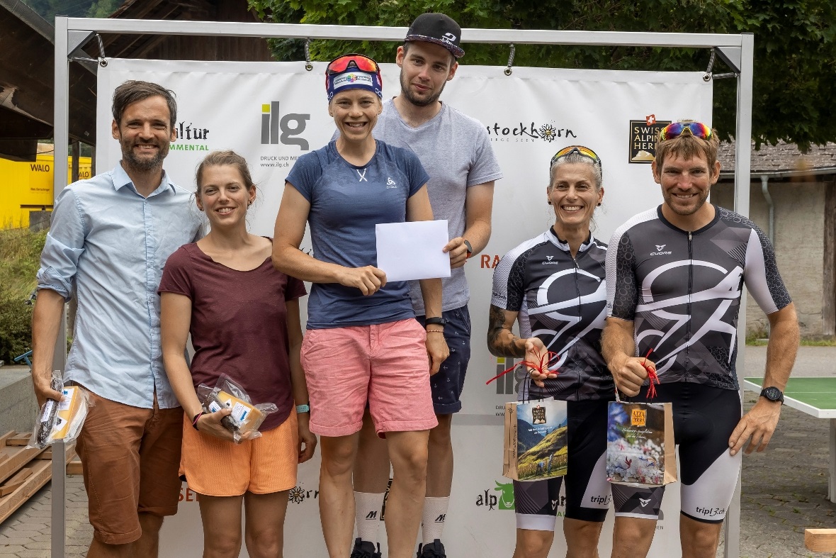 Die Geschwister Susi und Kari Meinen aus Boltigen standen beim Stockhorn-Halbmar...