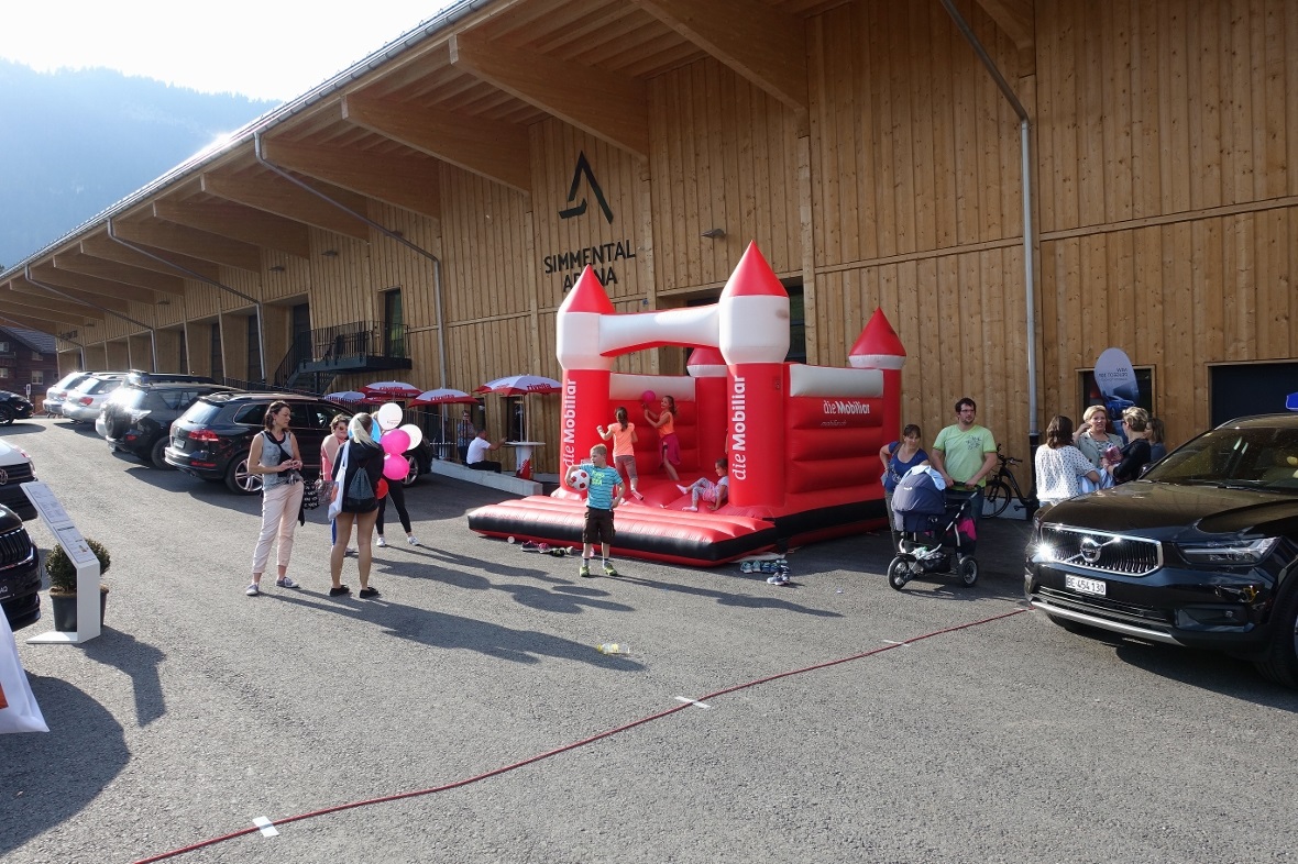 Die Hüpfburg der Mobiliar war für die Kinder wie immer ein Anziehungspunkt.