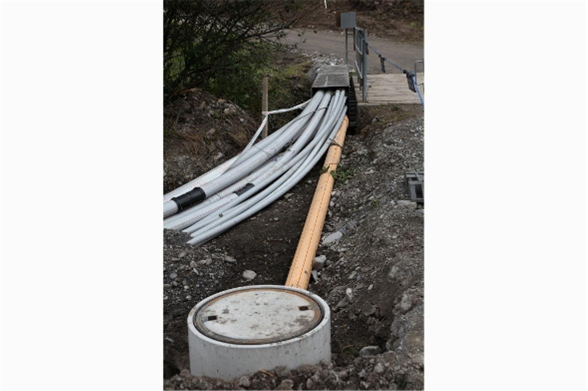 Die Infrastruktur im Boden BKW Swisscom Wasser Abwasser Simmenwasser für die Bes...