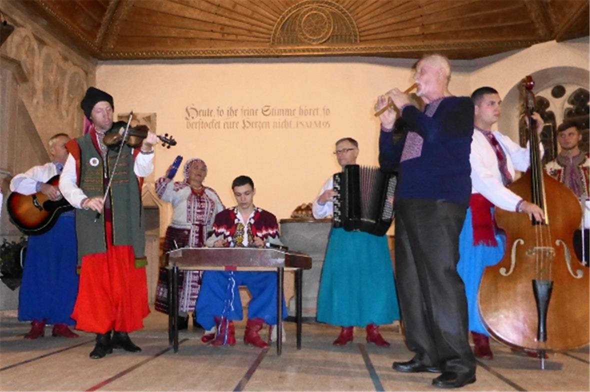 Die Instrumentalisten in voller Aktion.