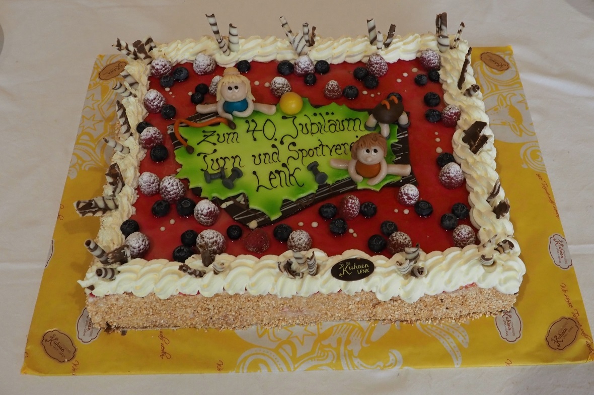 Die Jubliäumstorte.