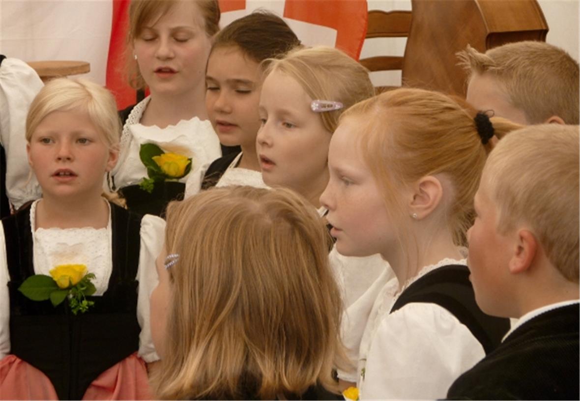 Die Jungjodlergruppe Lenk-Matten-St. Stephan.