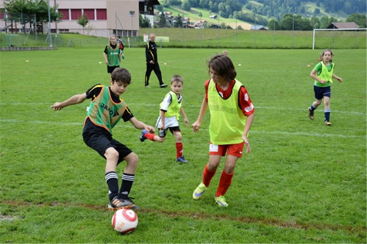 Die Junioren beim Spielen.