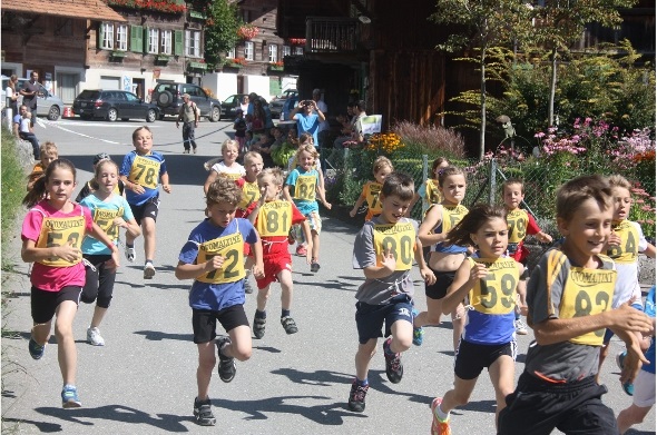 Die Kinder kurz nach dem Start