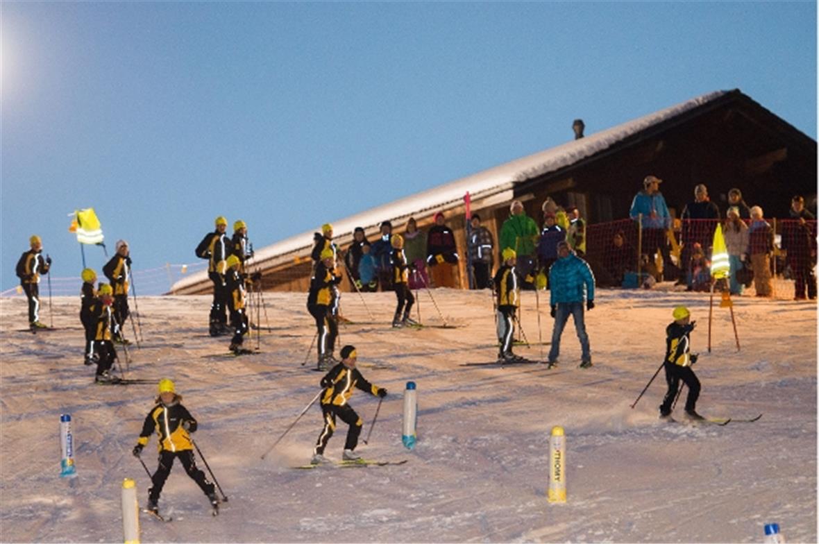 Die LangläuferInnen der JO-Nordisch Zweisimmen machten am Sternenrain eine gute ...