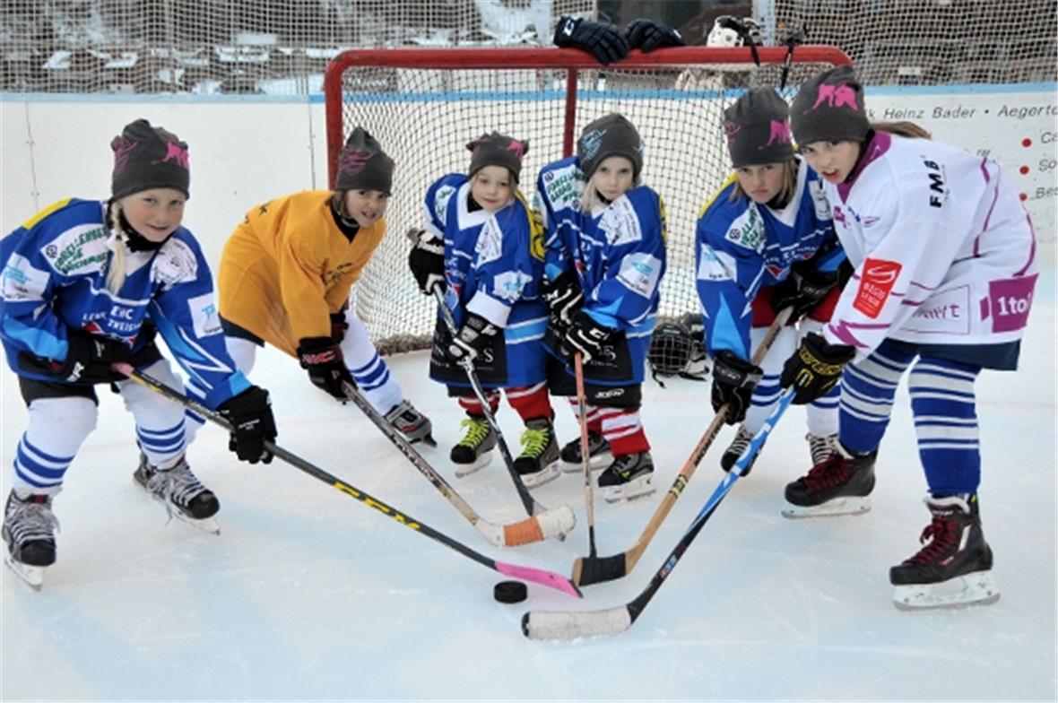 Die Lenker «Hockey-Girls» spielen in der Hockeyschule oder bei den Bambinis.