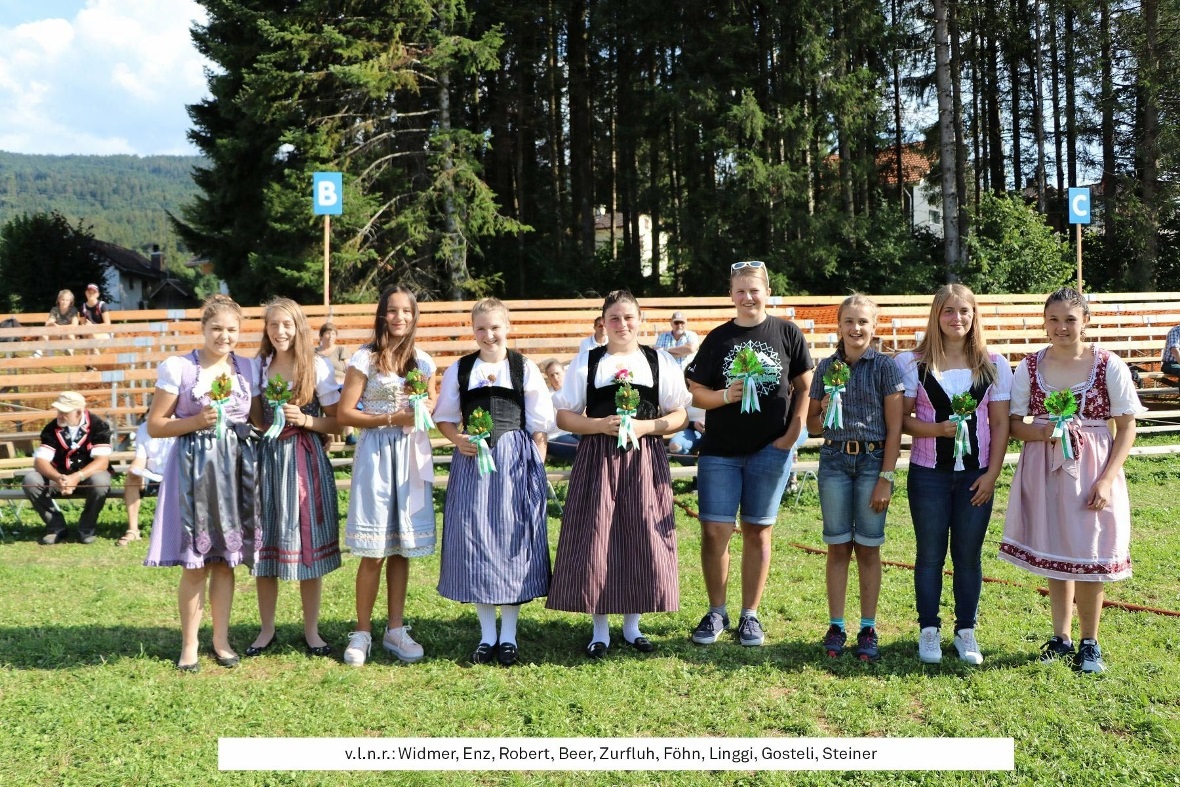 Die M1-Zweiggewinnerinnen.