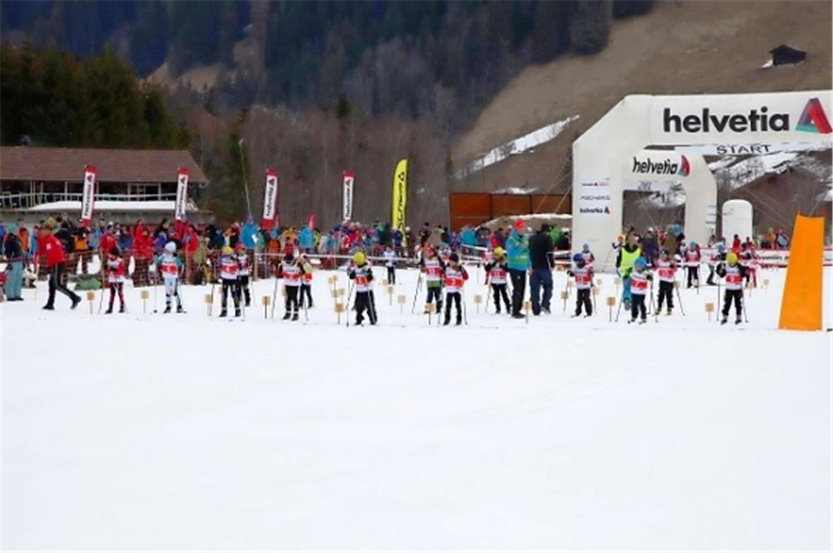 Die Mädchen U8 am Start.