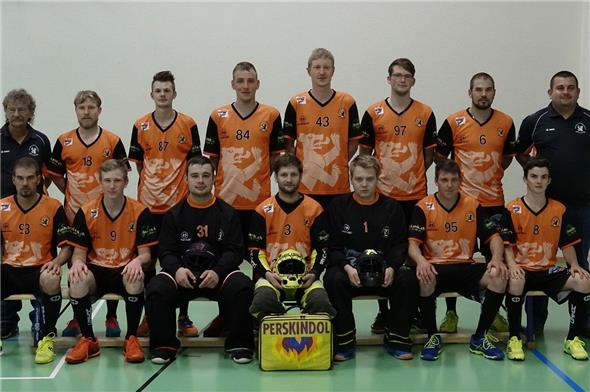 Die Mannschaft des UHC Obersimmental-Boltigen.