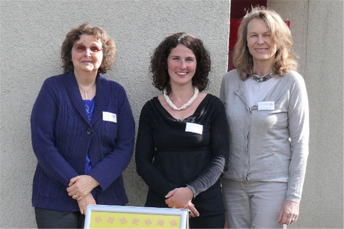 Die Mütter- und Väterberaterinnen unserer Region: Elwira Seymour, Nicole Ueltschi und Marlene von Siebenthal.