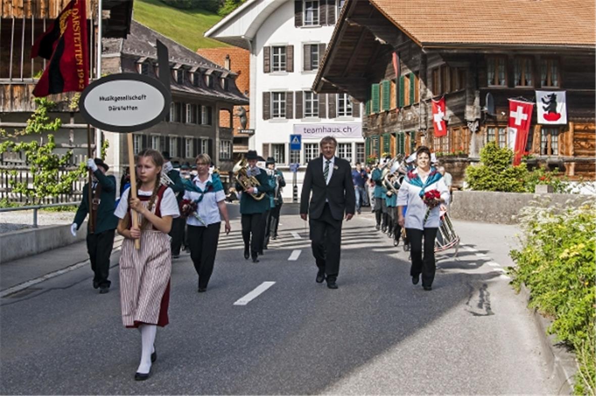 Die Musikgesellschaft Därstetten erreichte in der Parademusik den 4. Platz. Sie ...