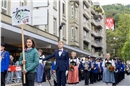 Die Musikgesellschaft Lenk St. Stephan spielte beim 35. Eidgenössisches Musikfes...